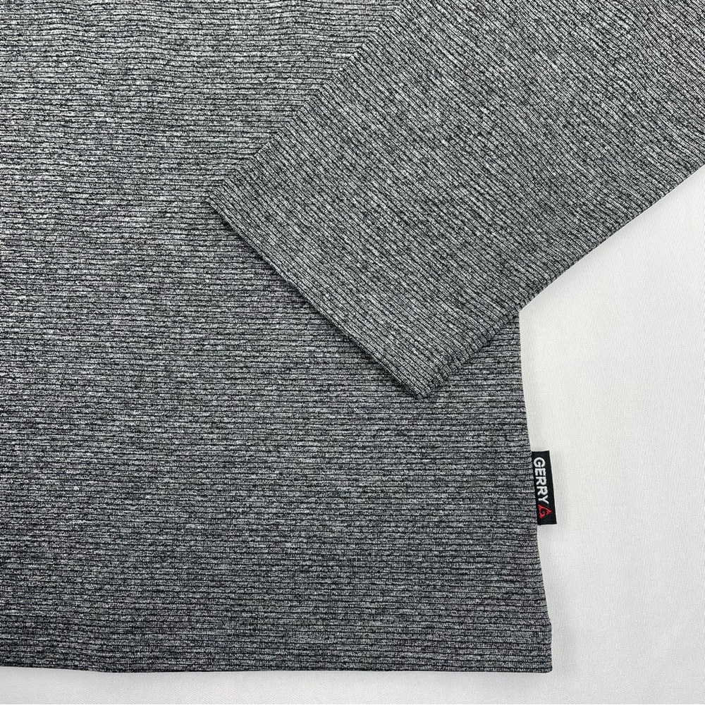 Gerry Mens Quarter Zip Long Sleeve Pullover Comfort Stretch, Gray Size Large NWT - Picture 8 of 11